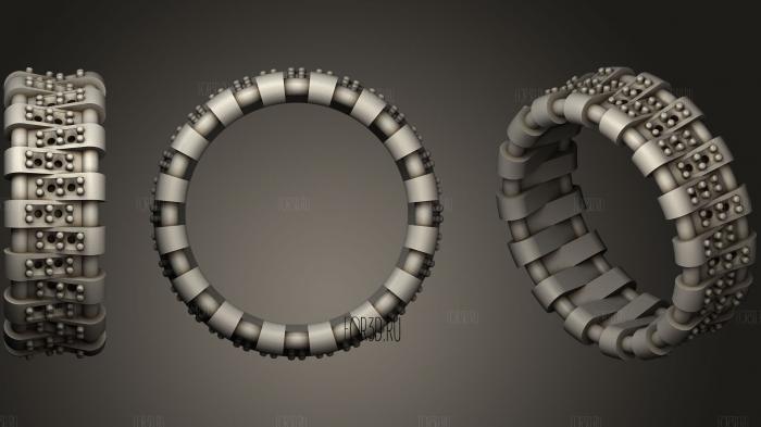 Женские обручальные кольца с бриллиантами 01 3d stl модель для ЧПУ